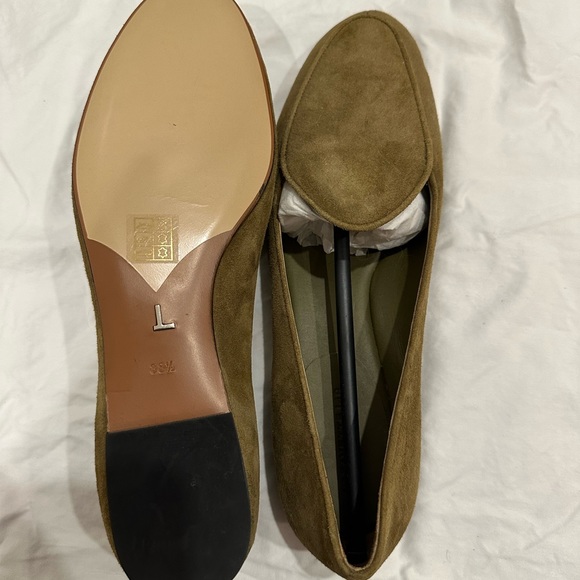 Lafayette 148 Suede Loafers green never worn - Picture 3 of 6